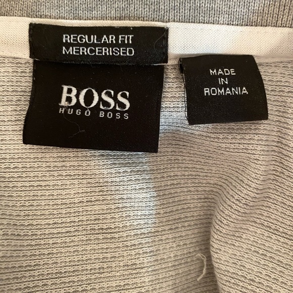 HUGO BOSS Men’s Grey Polo Shirt Sz S - Picture 7 of 7